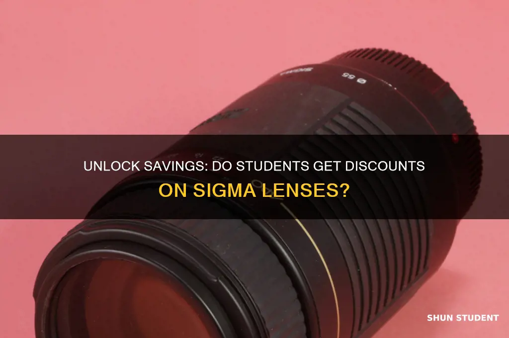 do students get discounts on sigma lenses