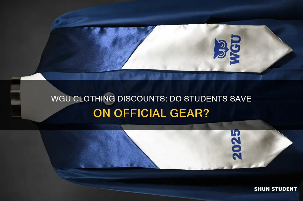 do students get discounts on wgu clothing