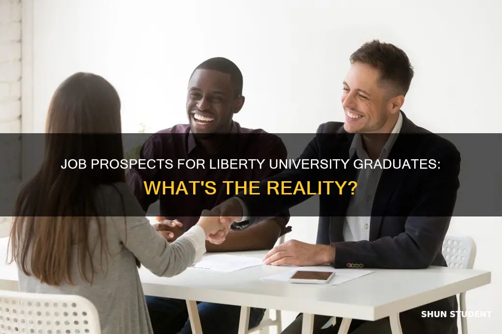 do students get jobs after graduating from liberty university