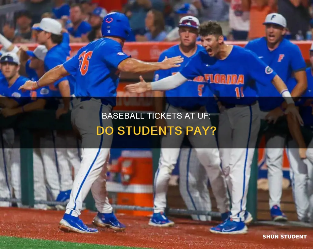 do students have to pay for baseball tickets uf