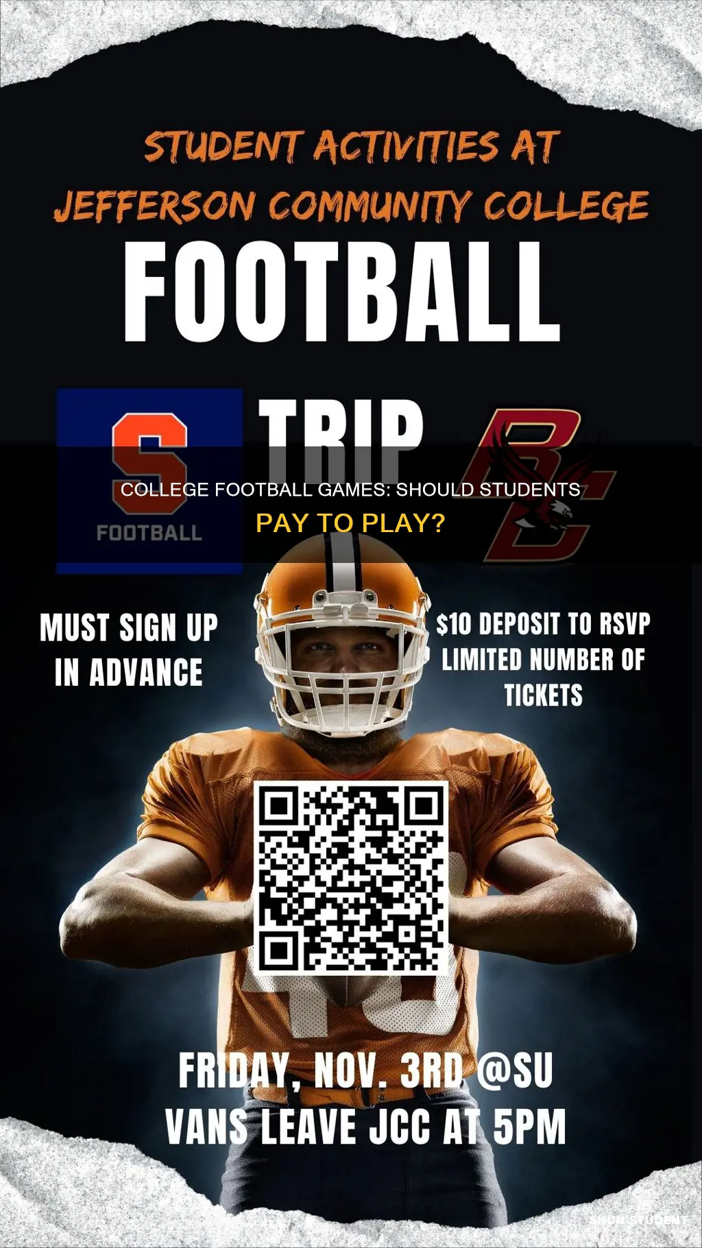 do students have to pay for college football games