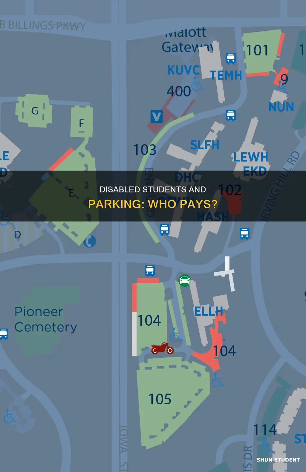 do students have to pay for diability parking
