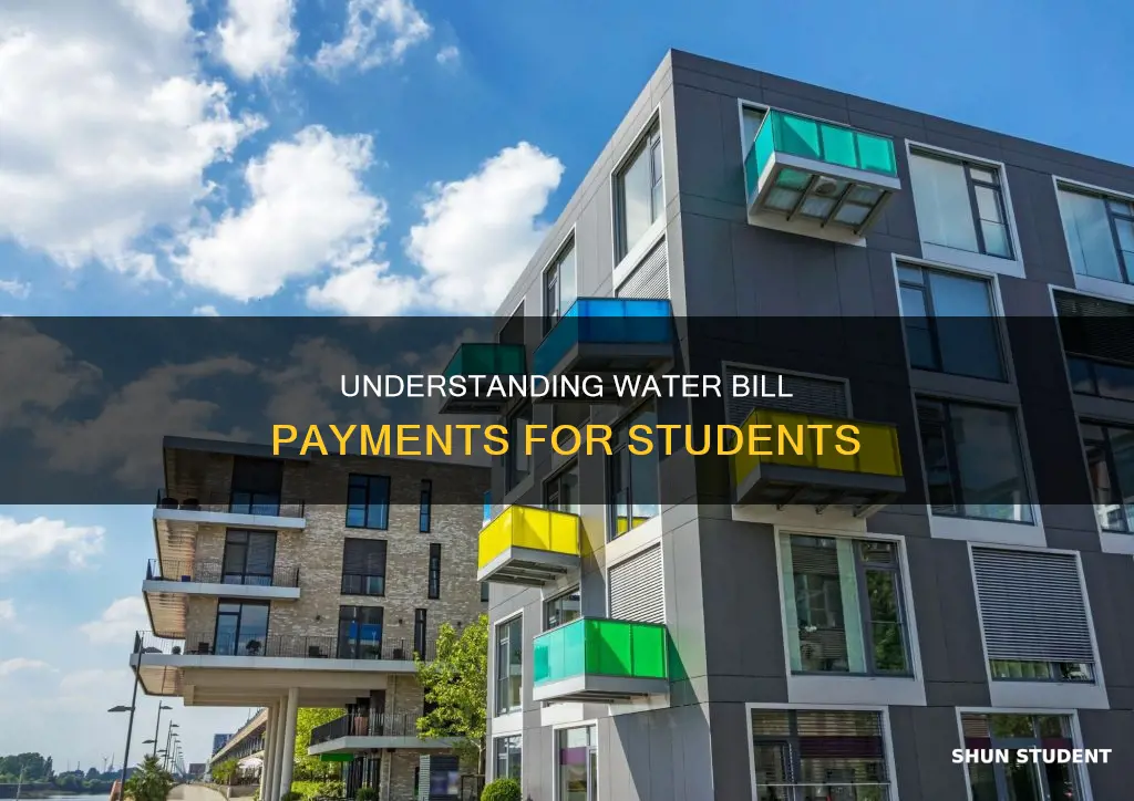 do students have to pay water bills