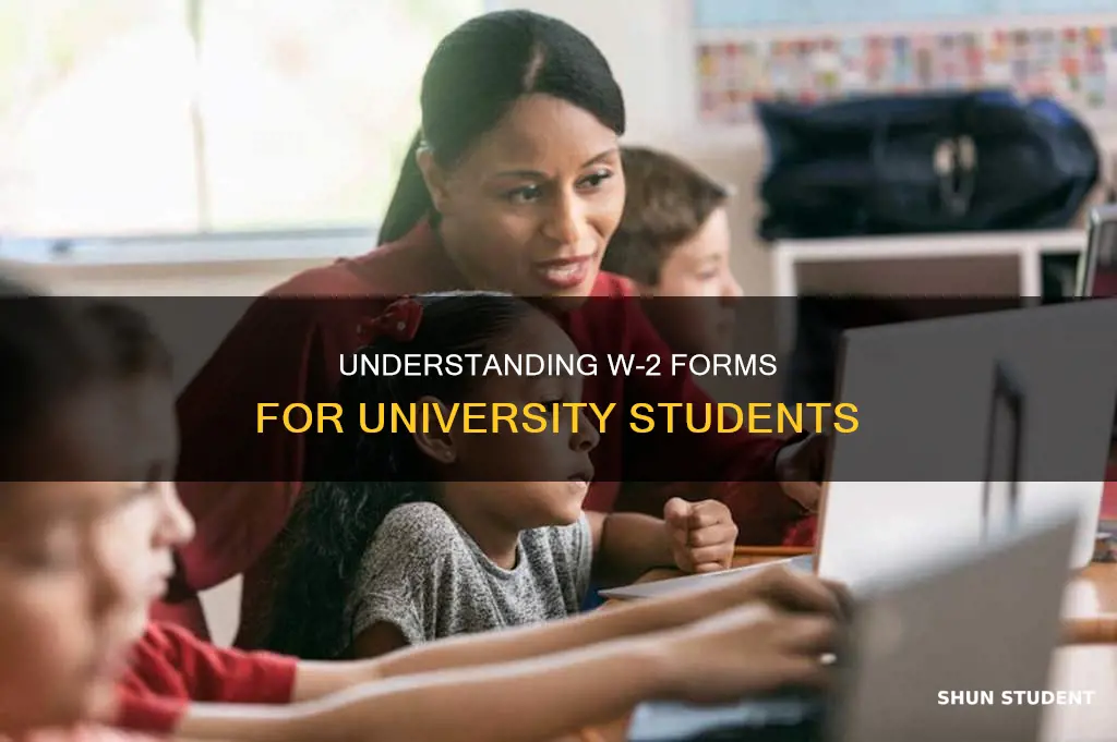 do students have w-2 from university