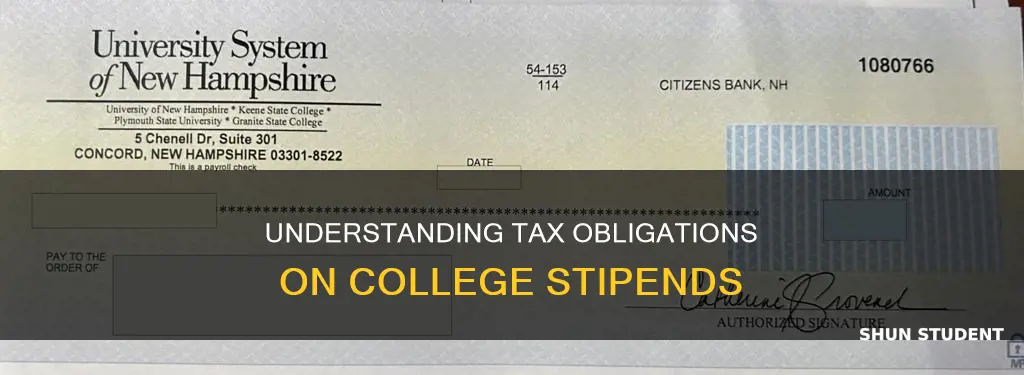 do students pay federal tax on college stipends