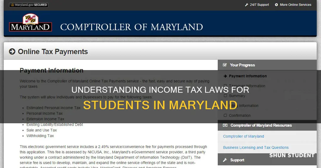 do students pay income tax in md
