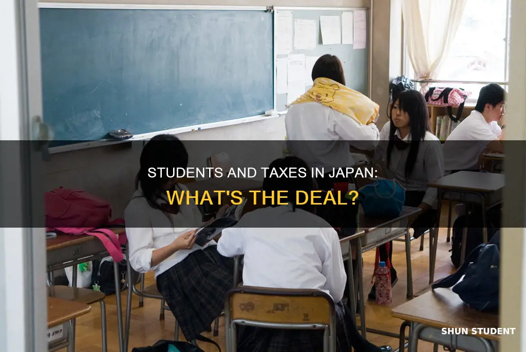 do students pay tax in japan