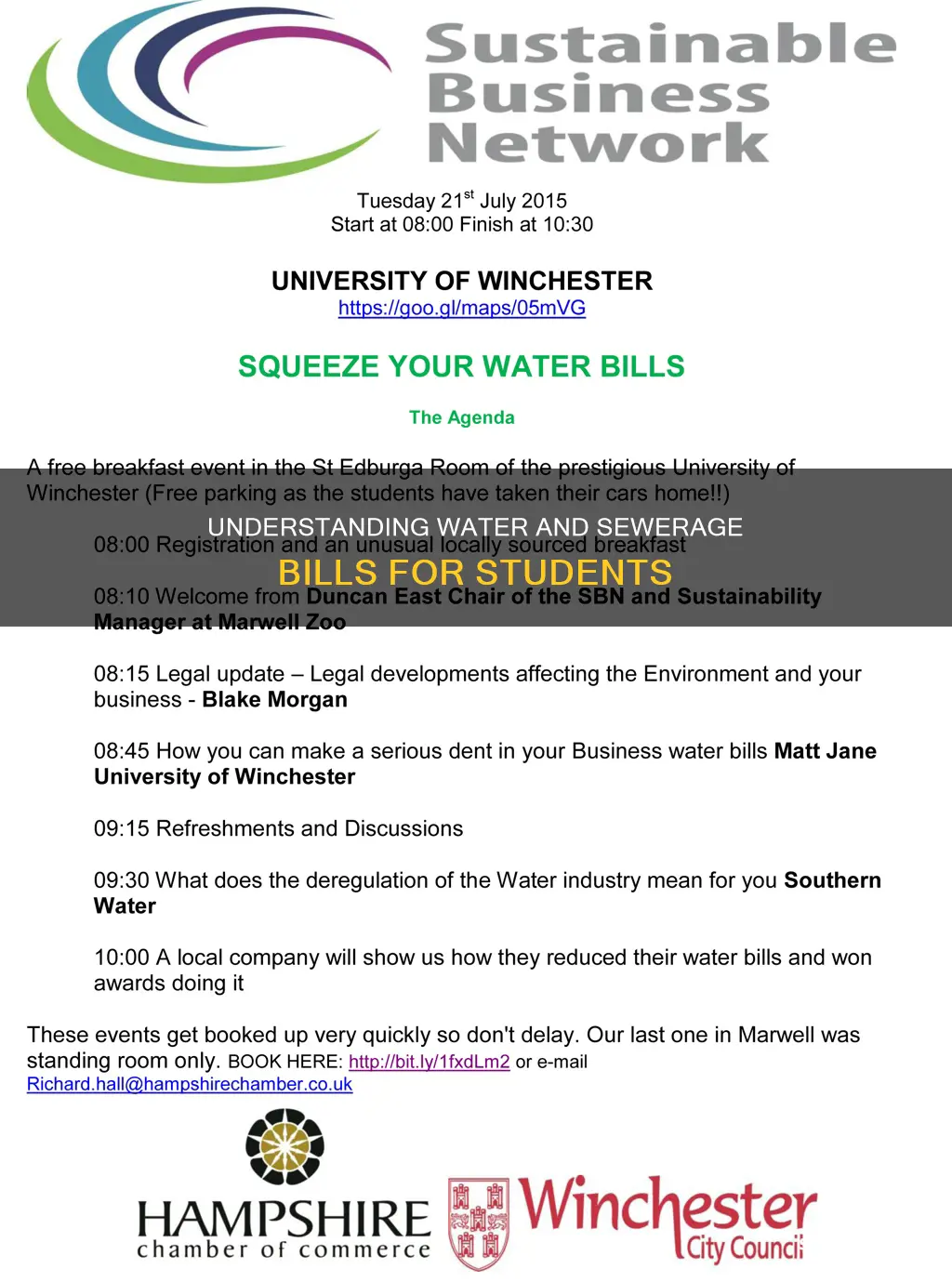 do students pay water and sewerage