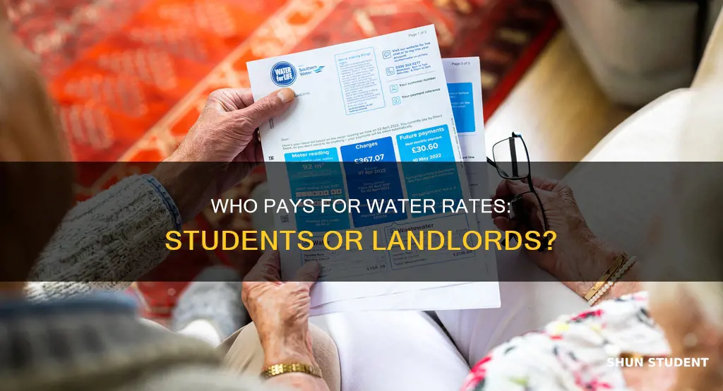 do students pay water rates in england