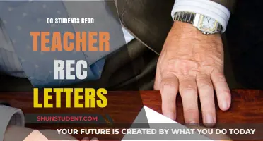 Do Students Read Teacher Recommendation Letters? Unveiling the Truth