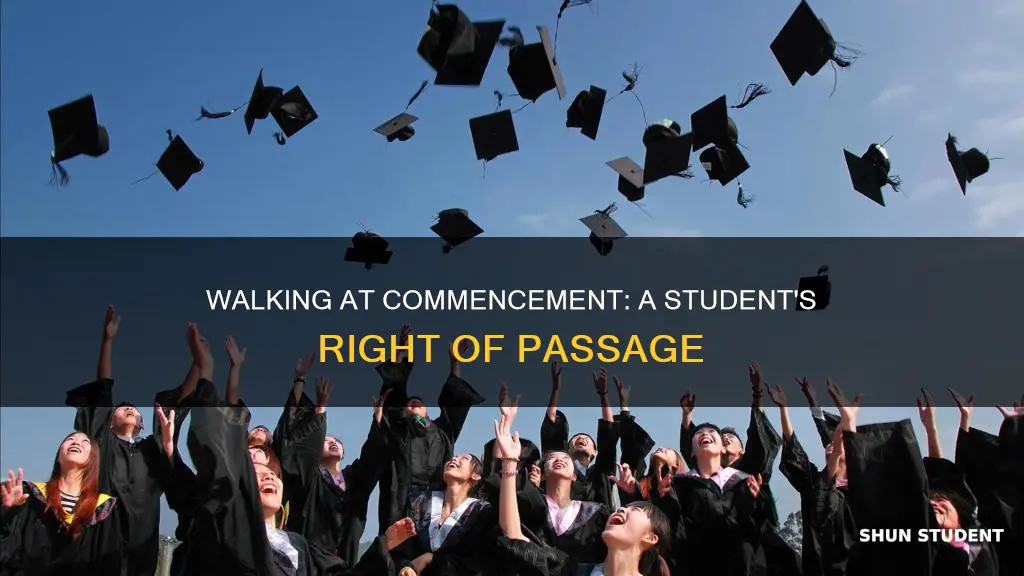 do students walk at university commencements