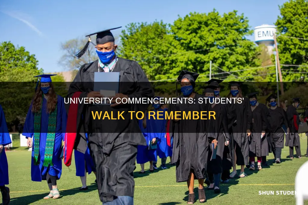 do students walk at university commencements