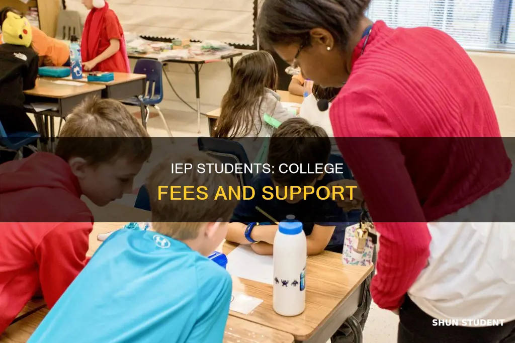 do students with iep pay for college
