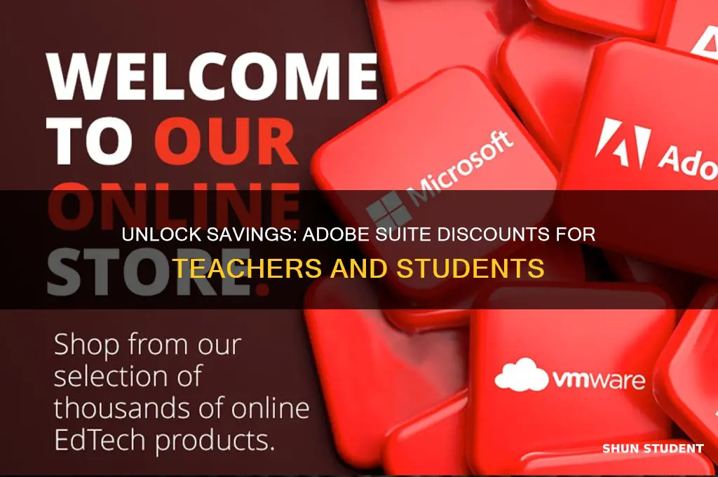 do teachers and students get discount adobe suite
