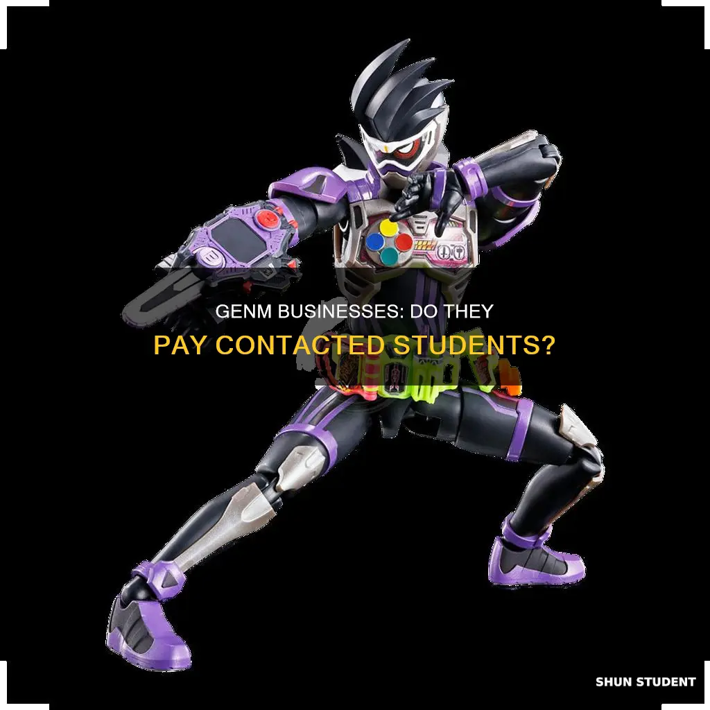do the businesses from genm pay the students they contact