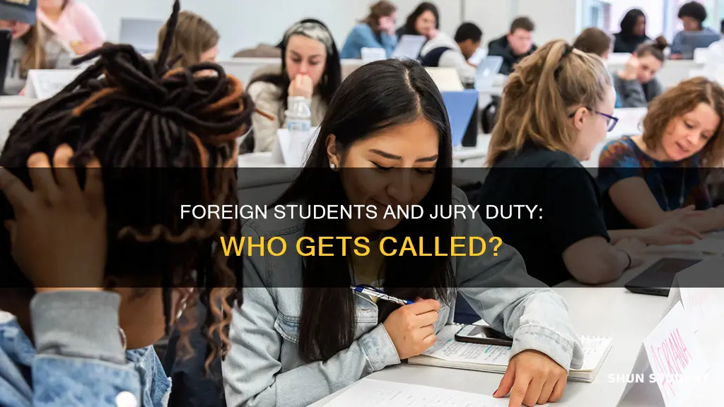 do they call international student for jury duty