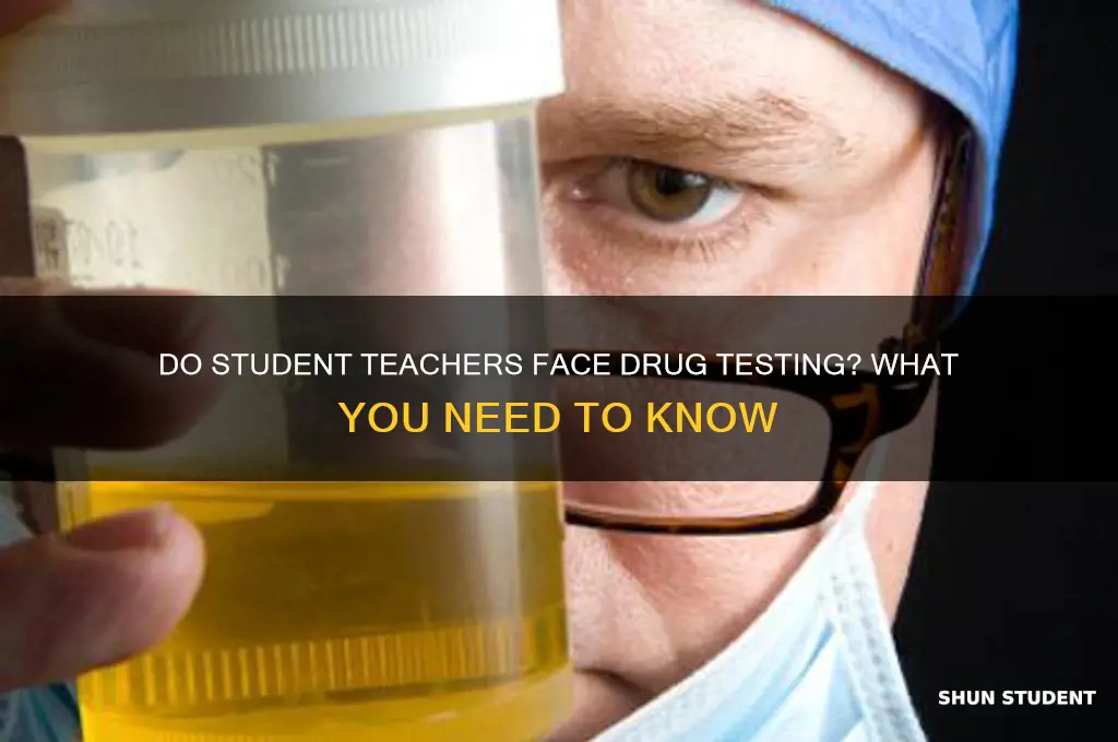 do they drug test for student teaching