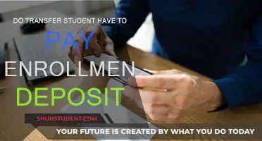 Transfer Students: Enrollment Deposit Payment Requirements