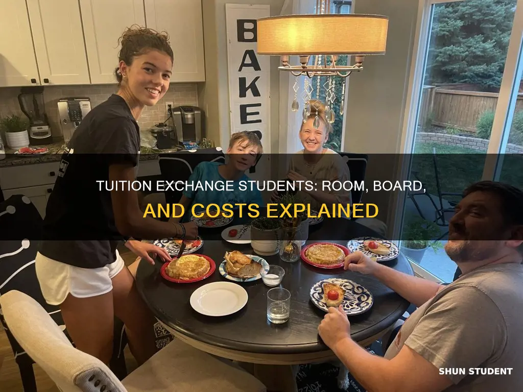 do tuition exchange students pay room and board