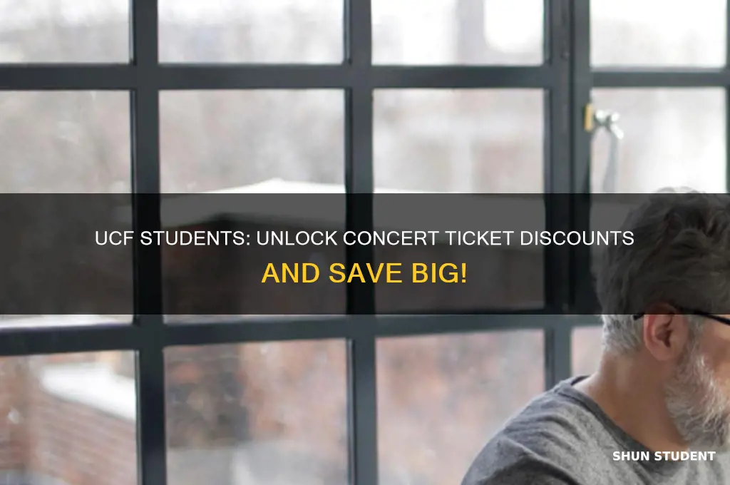 do ucf students get a discount on concert tickets