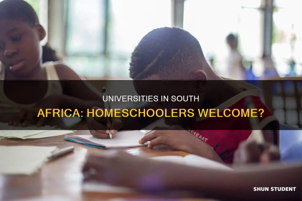 do universities accept homeschooled students in south africa