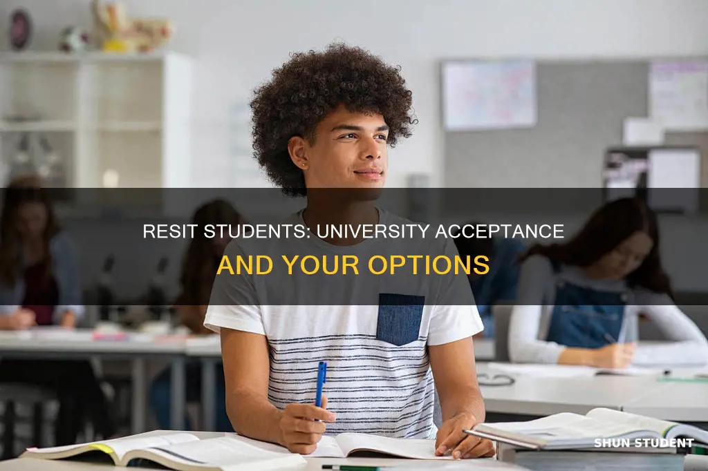 do universities accept resit students