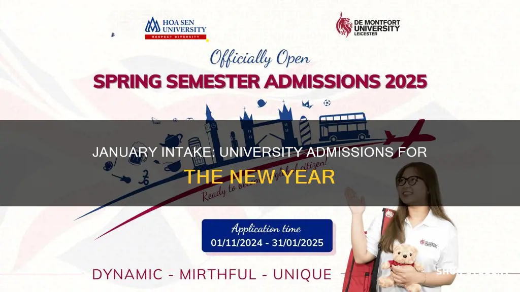 do universities accept students in january