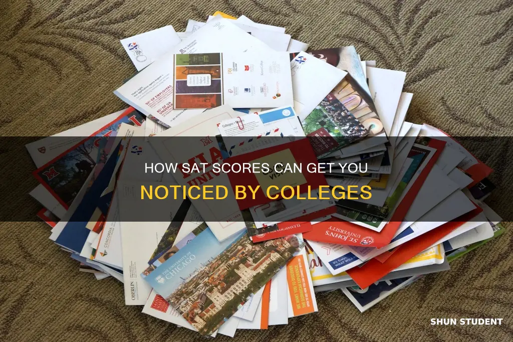 do universities and colleges contact students based on sat scores