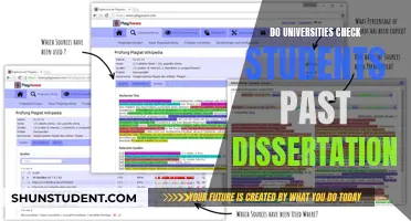 Past Dissertations: Do Universities Check for Similarity?