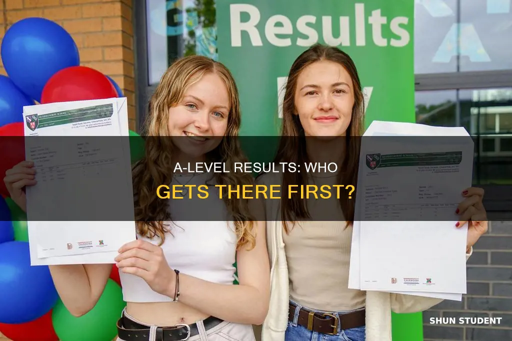 do universities get a level results before students