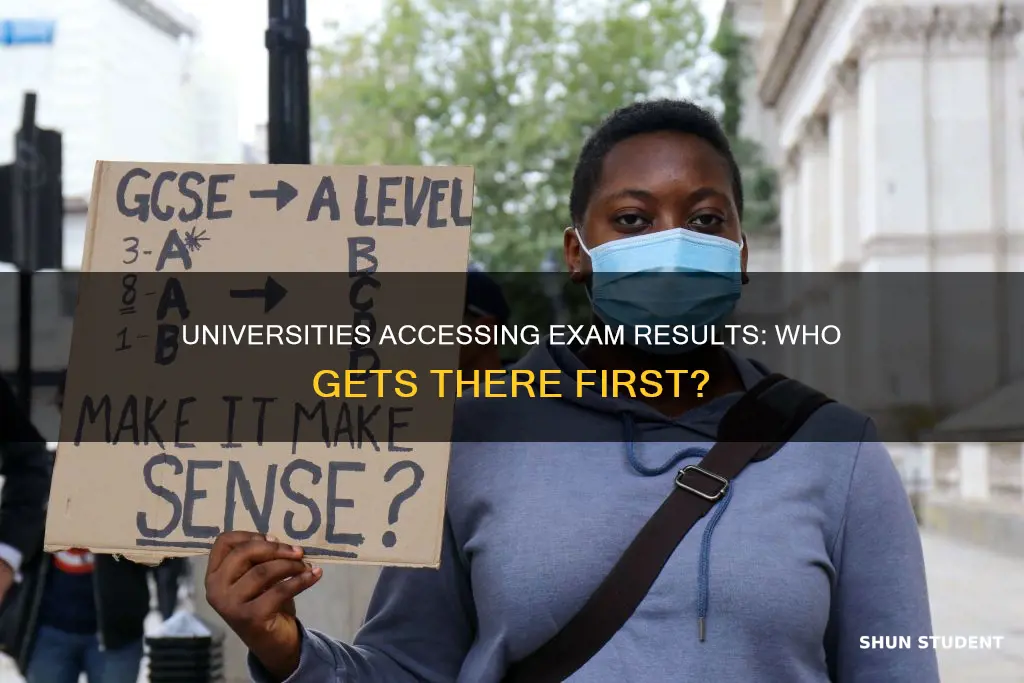 do universities get results before students