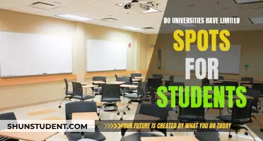 University Spots: Limited Availability, Competitive Entry