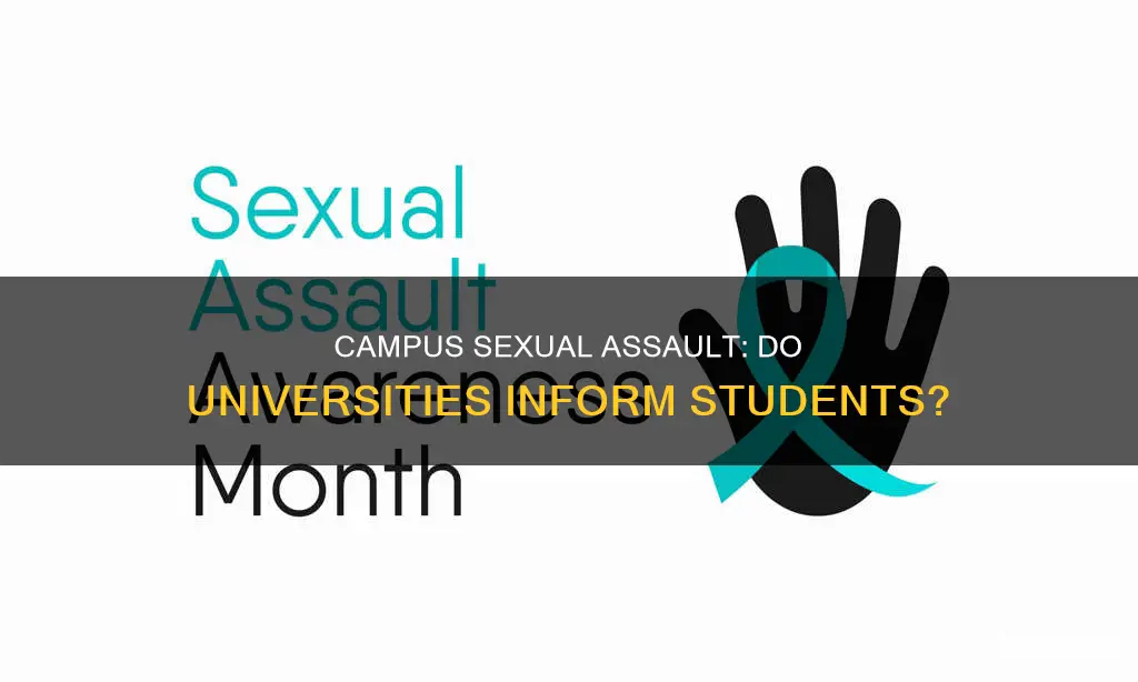 do universities infomr students about rape