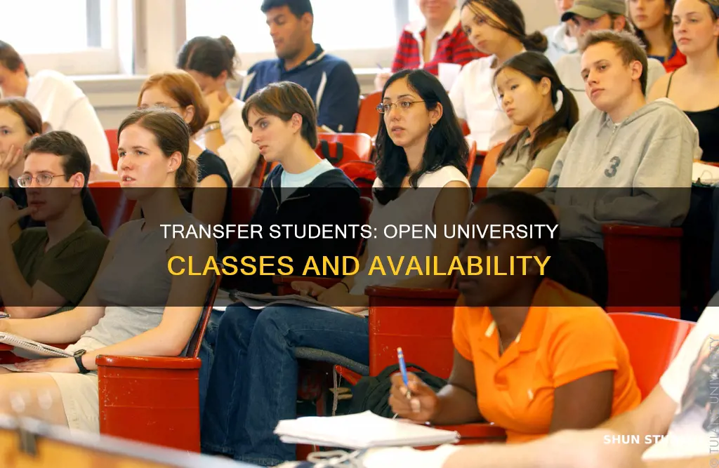 do universities keep classes open for incoming transfer students