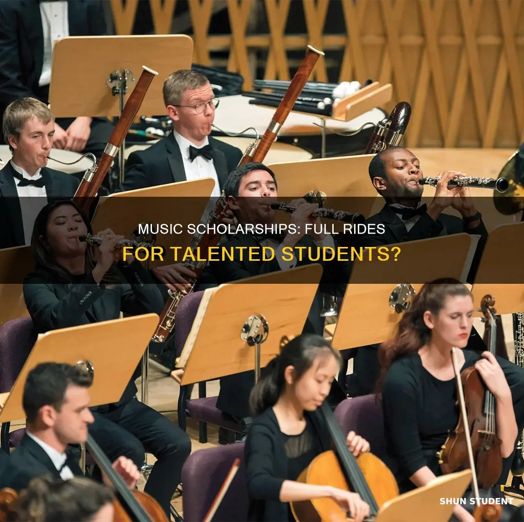 do universities offer full scholarships to students performing in music