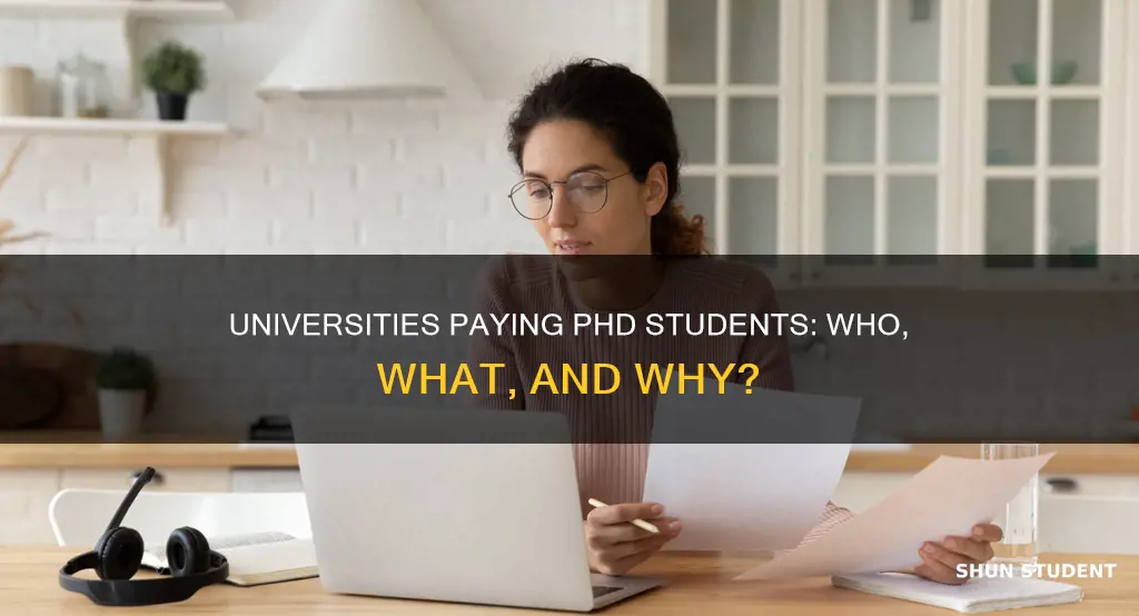 do universities pay phd students