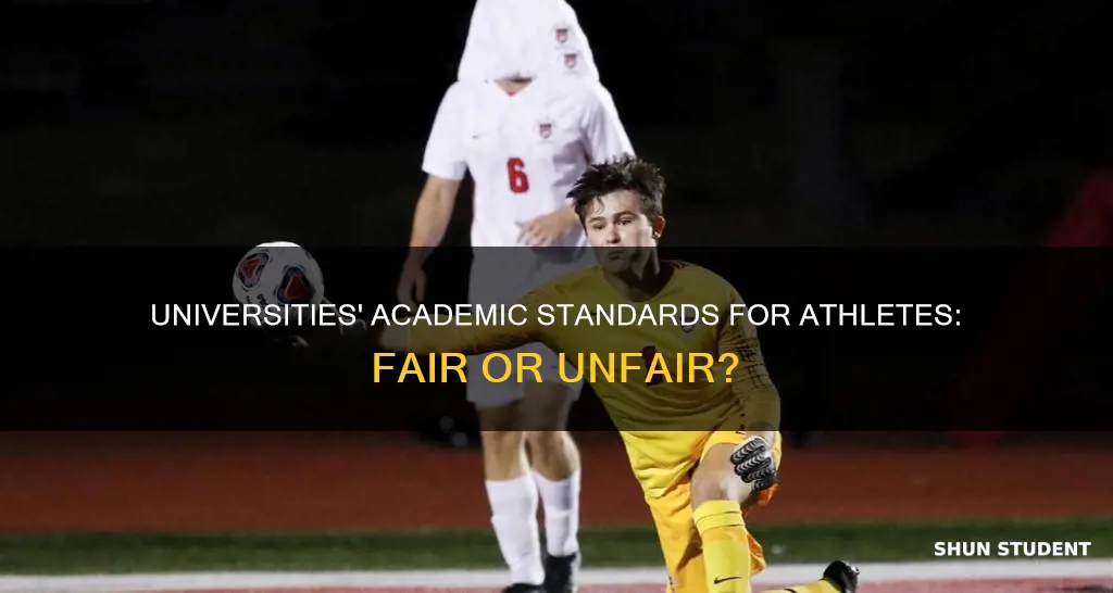 do universities plaxe academic requirements on student athletes