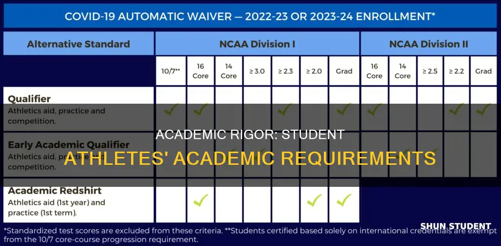 do universities plaxe academic requirements on student athletes