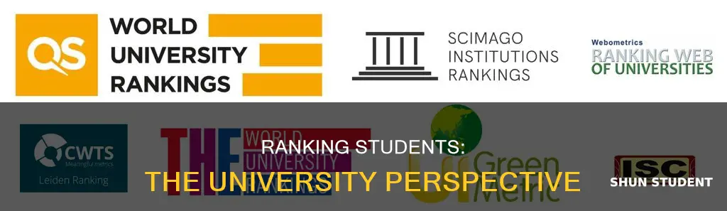 do universities rank students