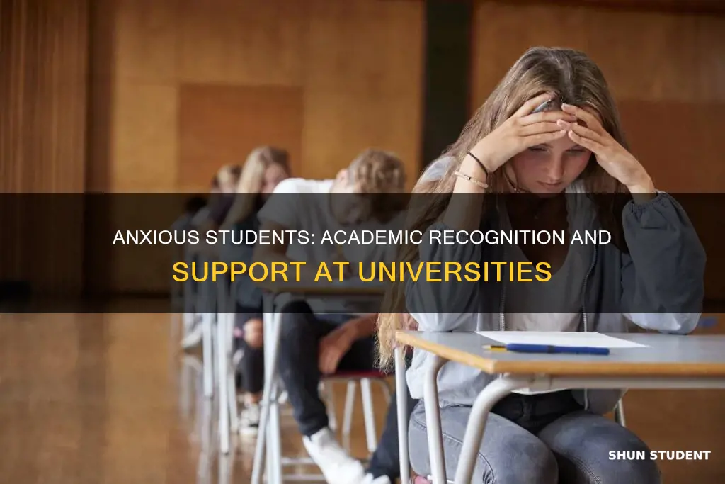 do universities recognize and work with students with academic anxiety