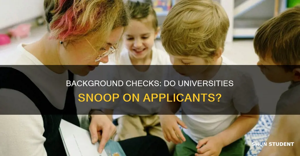 do universities run background checks on students