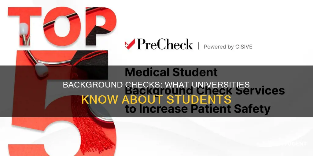 do universities run background checks on students