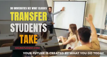 Transfer Students' Classes: Are Universities Watching?