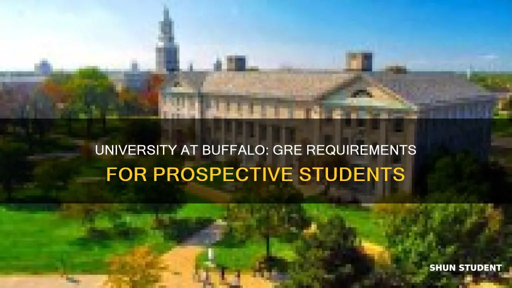 do university at buffalo students need to take gre