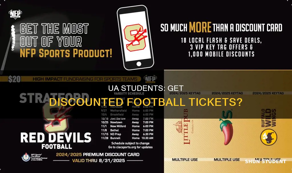 do university of arizona students get discounts on football games