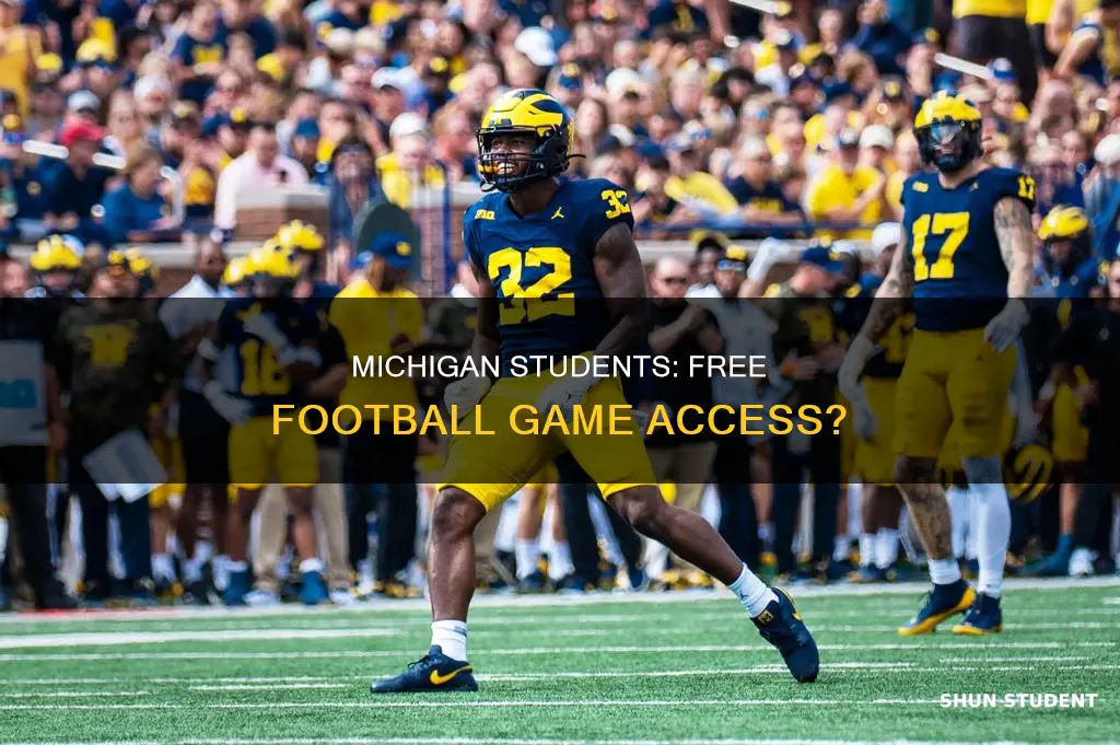 do university of michigan students pay for football games