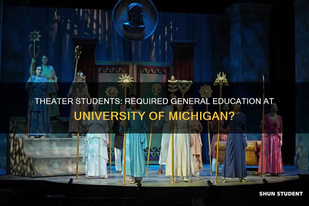 do university of michigan theater students have general education requirements