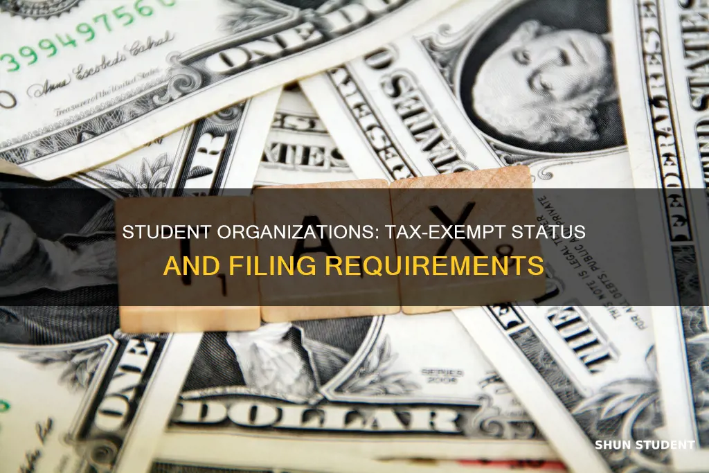 do university student organizations need to file tax exempt forms