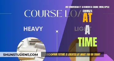 University Students: Multiple Courses, One Semester