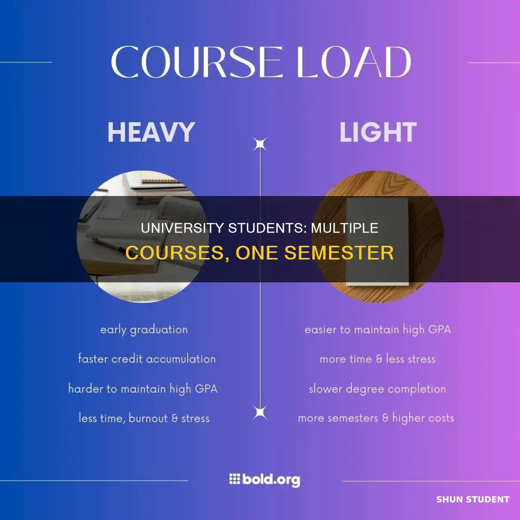do university students 5ake multiple courses at a time